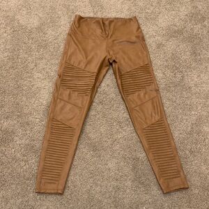 Bagatelle tan faux leather pants